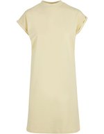 BuildYourBrand Damenkleid mit Stehkragen und Schulterdetails, Light Asphalt S, BY101 – Morbido Giallo