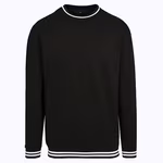 Felpa con Strisce da Uomo – Black/White