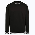 Herren Sweatshirt mit Streifen – Black/White