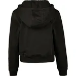 BuildYourBrand Cropped Girls' Sweatshirt with Hood, Black 110/116, BY113 – image 4