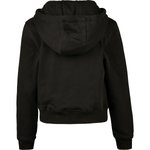 BuildYourBrand Bauchfreies Mädchen-Cropped-Sweatshirt mit Kapuze, Black 134/140, BY113 – Bild 4