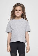 BuildYourBrand Mädchen Cropped Jersey T-Shirt Baumwolle, Black 158/164, BY114 – Bild 1