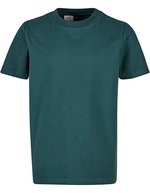 BuildYourBrand Basic T-Shirt aus Baumwolle für Kinder, Baltic Blue 110/116, BY116 – Vert bouteille