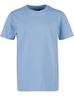 BuildYourBrand Basic T-Shirt aus Baumwolle für Kinder, Baltic Blue 110/116, BY116 – Bleu poudre
