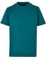BuildYourBrand Basic T-Shirt aus Baumwolle für Kinder, Baltic Blue 110/116, BY116 – Retro Vert