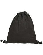BuildYourBrand Schwarze Baumwoll-Gymbag mit Kordelzug, Black 44 x 42 cm, BY125 – Bild 2