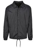 BuildYourBrand Sportliche Coach-Jacke mit Raglan-Schnitt – Black
