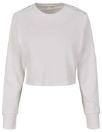 Cropped Crew Shirt aus Baumwolle – White