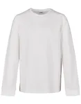 BuildYourBrand T-shirt manches longues enfant Coton col rond, Black 158/164, BY135 – White