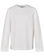 BuildYourBrand Langarmshirt Kinder Baumwolle Rundhalsausschnitt, Black 158/164, BY135 – Blanc