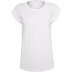 BuildYourBrand T-shirt in Cotone Biologico con dettaglio sulla spalla – immagine 3