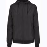 Recycelter Windrunner Damen – Black/Black