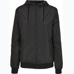 Recycelter Windrunner Damen – Black/Black