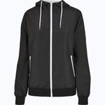 Recycelter Windrunner Damen – Black/White