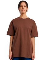 BuildYourBrand Oversized T-Shirt aus Baumwolle für Damen, Black L, BY149 – Cioccolato Marrone