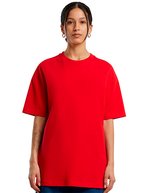 BuildYourBrand Oversized T-Shirt aus Baumwolle für Damen, Black L, BY149 – City Rosso