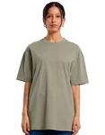 BuildYourBrand Oversized T-Shirt aus Baumwolle für Damen, Black L, BY149 – Pale Olive