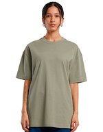BuildYourBrand Oversized T-Shirt aus Baumwolle für Damen, Black L, BY149 – Pallido Oliva