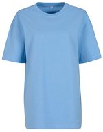 BuildYourBrand Oversized T-Shirt aus Baumwolle für Damen, Black L, BY149 – Azzurro polvere