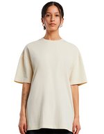 BuildYourBrand Oversized T-Shirt aus Baumwolle für Damen, Black L, BY149 – Bianco Sabbia