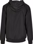 BuildYourBrand Veste Windrunner recyclée Noir avec capuche, Black/White S, BY151 – image 4