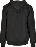 BuildYourBrand Recycled Windrunner Jacke Schwarz mit Kapuze, Black/Black S, BY151 – Bild 4
