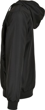 BuildYourBrand Recycled Windrunner Jacke Schwarz mit Kapuze, Black/Black S, BY151 – Bild 5