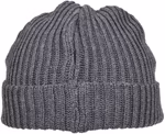 BuildYourBrand Recycled Polyester Knitted Beanie with Cuff, Asphalt One Size, BY154 – image 4