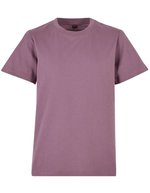 BuildYourBrand T-Shirt 2.0 mit Crewneck für Kinder, Black 110/116, BY158 – Grape Viola
