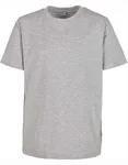 BuildYourBrand T-Shirt 2.0 mit Crewneck für Kinder, Black 110/116, BY158 – Heather Grey