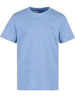 BuildYourBrand T-Shirt 2.0 mit Crewneck für Kinder, Black 110/116, BY158 – Azzurro polvere