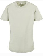 BuildYourBrand T-Shirt 2.0 mit Crewneck für Kinder, Black 110/116, BY158 – Morbido Salvia