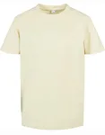 BuildYourBrand T-Shirt 2.0 mit Crewneck für Kinder, Black 110/116, BY158 – Soft Yellow