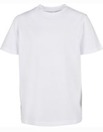 BuildYourBrand T-Shirt 2.0 mit Crewneck für Kinder, Black 110/116, BY158 – Bianco