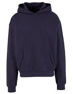 BuildYourBrand Build Your Brand Ultra Heavy Cotton Box Hoody Cobalt Blue S (BY162), BY162 – Marine