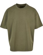 BuildYourBrand Ultra Heavy Baumwoll Oversized T-Shirt, Sand L, BY163 – Olive