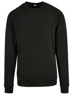 BuildYourBrand Sweatshirt Organic Basic Crew Bio-Baumwolle, Black S, BY173 – Bild 1