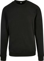 BuildYourBrand Sweatshirt Organic Basic Crew Bio-Baumwolle, Black S, BY173 – Bild 3