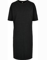 BuildYourBrand Bio Oversized Kleid mit Schlitz für Damen – Black