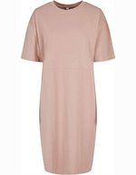 BuildYourBrand Bio Oversized Kleid mit Schlitz für Damen – Dusk Rose