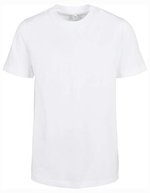 BuildYourBrand Bio-Basic T-Shirt für Kinder, Black 122/128, BY186 – White