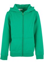 BuildYourBrand Bio-Baumwoll Kapuzenpullover mit Reißverschluss, Heather Grey 134/140, BY188 – Bild 3