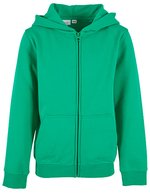 Bio-Baumwoll Kapuzenpullover mit Reißverschluss – Grass Green