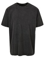 BuildYourBrand Acid Washed Oversize T-Shirt 240 g/m², Asphalt M, BY189 – Black