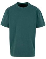 BuildYourBrand Acid Washed Oversize T-Shirt 240 g/m², Asphalt M, BY189 – Bottle Green