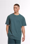 BuildYourBrand Acid Washed Oversize T-Shirt 240 g/m², Asphalt M, BY189 – U. Beige