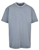 BuildYourBrand Acid Washed Oversize T-Shirt 240 g/m², Asphalt M, BY189 – Vintage Blue