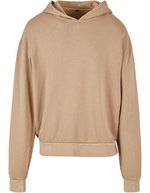 BuildYourBrand Acid Washed Oversize Hoody aus Baumwolle, Asphalt M, BY191 – U. Beige