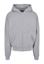 BuildYourBrand Ultra Heavy Zip Hoody 460 g/m², Heather Grey L, BY192 – Bild 3