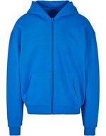 BuildYourBrand Ultra Heavy Zip Hoody 460 g/m², Heather Grey L, BY192 – Bleu cobalt